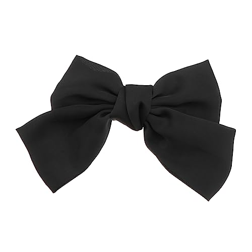 GANAZONO Großer Haarschleifen Haarclip Für Frauen Eleganter Haarschmuck Für Partys Stilvolle Haarspange Aus Strapazierfähigem Als Geschenk Für Damen Schwarz von GANAZONO