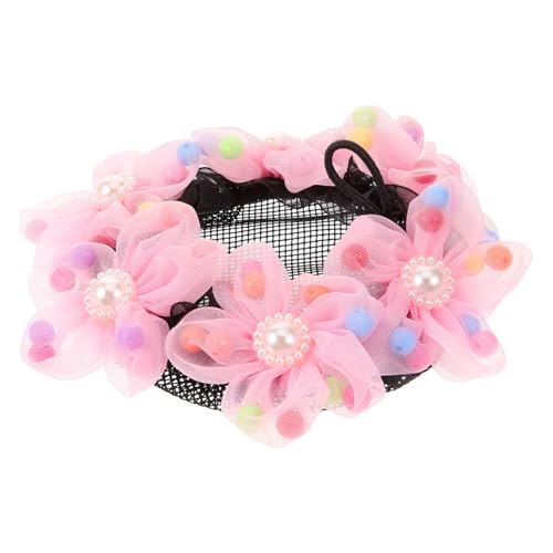 GANAZONO Haarnetz für Dutt Rosa Ballett Haarnetz mit Weichem Elastischem Material Modischer Haarschmuck für Mädchen für Tanz Aufführung und Alltag Einfach zu Tragen und Passend zu von GANAZONO
