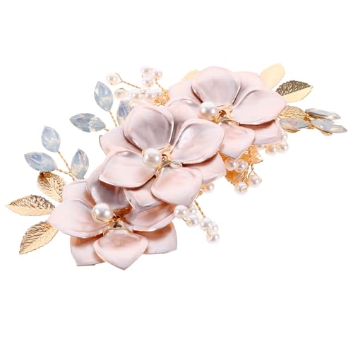 GANAZONO Braut Haarclip Mit Funkelnden Strasssteinen Elegantes Hochzeits-haarschmuck-accessoire Für Damen Handgefertigte Blumen-haarspange Für Hochzeiten Und Besondere Anlässe von GANAZONO