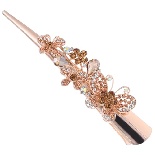 GANAZONO Strass Haarspange Schmetterling Dekorative Krokodilklemmen Haarspangen Für Damen Kleine Klemmen Zum Stylen Für Dünnes Und Dickes Haar von GANAZONO