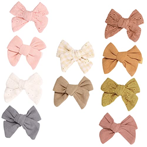 GANAZONO 10stücke Pack Haarspangen Mit Schleifen Für Junge Mädchen Mädchen Junge Haarschmuck Ornament Geeignet Für Urlaub Und Geburtstag Einfach Anzubringen An Haaren Kleidung Und von GANAZONO