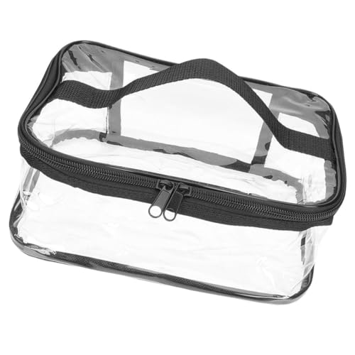 GANAZONO Reise Kosmetiktasche Für Frauen Transparente Toilettentasche Tragbare Notfall-Kosmetiktasche Für Hochzeiten Für Makeup Und Persönliche Accessoires Mit Praktischem Griff von GANAZONO