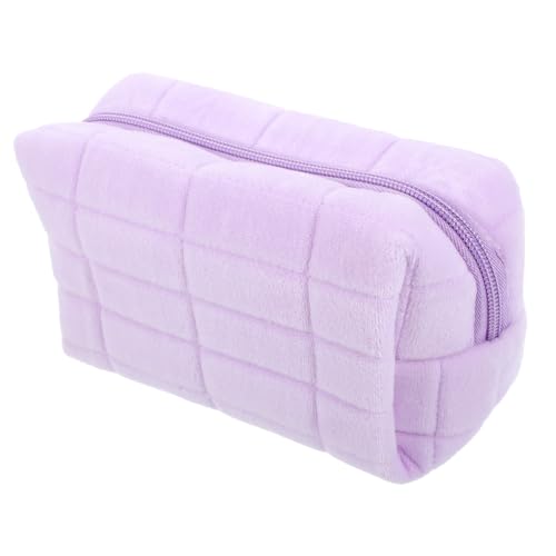 GANAZONO Makeup Bag Für Reisen Tragbare Kosmetiktasche Flockmaterial Große Kapazität Stylischer Make-up Organizer Für Alltag Und Urlaub von GANAZONO