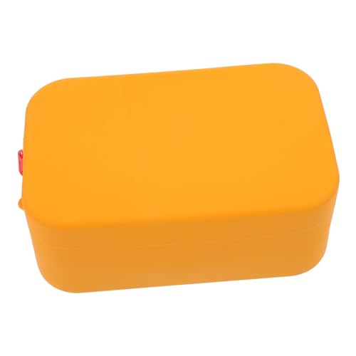 GANAZONO Kosmetiktasche aus Silikon Wasserdichter Reise Organizer mit Großem Fassungsvermögen für Make Up und Toilettenartikel Tragbare Kulturtasche für Damen und Herren Orange von GANAZONO