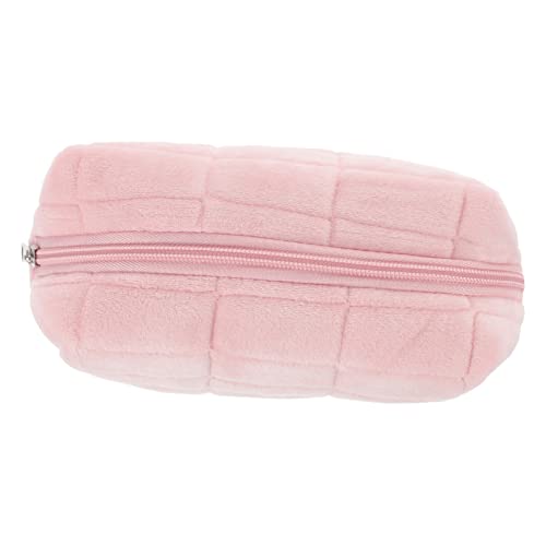 GANAZONO Kosmetiktasche für Damen Große Kapazität Tragbare Schminktasche für Reisen Leichtes Design für Kosmetik und Schreibwaren Multifunktionale Aufbewahrungstasche Pinke Canvas von GANAZONO