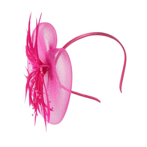 GANAZONO 1stück Elegant Headdress Mit Federn Und Schleife Stilvolles Haaraccessoire Für Partys Und Festivals Leicht Und Komfortabel Aufmerksamkeit Für Besondere Anlässe von GANAZONO