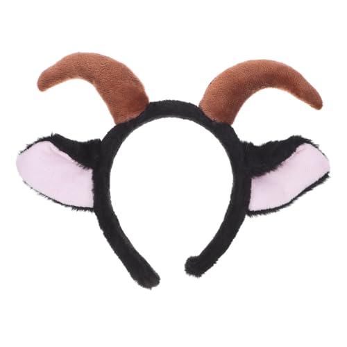 GANAZONO Kuscheliger Schaf-haarreif Mit Hörnern Plüsch-zubehör Für Junge Mädchen Und Erwachsene Kostüm-accessoire Für Halloween Partys Und Feiertagsdekorationen von GANAZONO