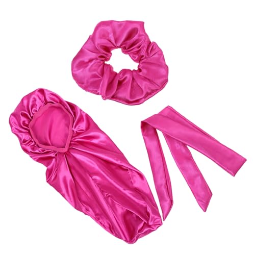 GANAZONO 1satz Satin Schlafmütze Für Damen Weiche Wiederverwendbare Haarschutzhaube Langanhaltende Pflege Für Lockiges Oder Glattes Haar Praktisch Für Zuhause Und Reisen Lebhaftem von GANAZONO