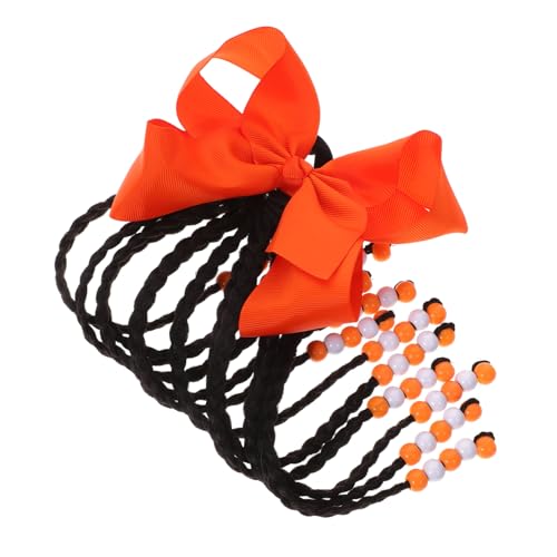 GANAZONO Geflochtene Pferdeschwanzverlängerung für Kinder Perlen Haarteil Synthetische Haarverlängerung Mädchen Vielseitig für Alltag und Partys von GANAZONO