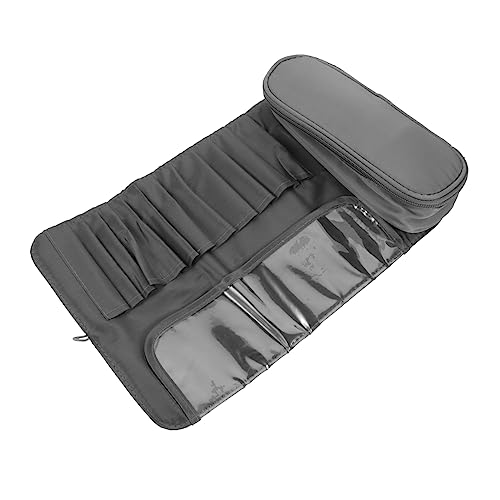 GANAZONO Makeup Pinsel Organizer Multifunktionale Faltbare Kosmetiktasche Für Reisen Professioneller Make Up Pinselbeutel Für Kosmetikbürsten Und Make Up Zubehör von GANAZONO