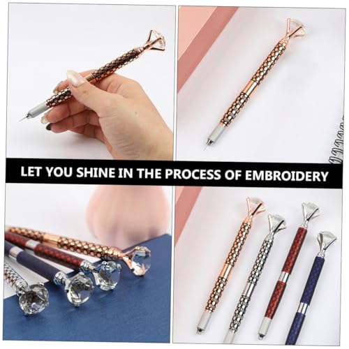 GANAZONO Microblading Augenbrauenstift mit Doppelspitze und Nadeln Langlebiger Embroidery Pen Präzise Härchenzeichnung Wasserfest für Natürlich Definierte Augenbrauen Beim Make up von GANAZONO