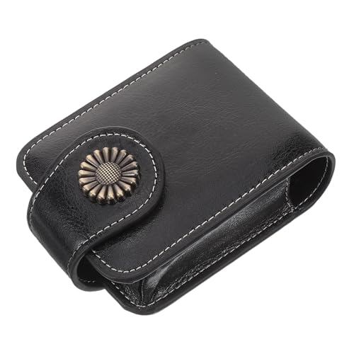 GANAZONO Mini Lippenstift etui mit Spiegel Tragbare Kosmetiktasche für Damen Kompakte Make up aufbewahrung mit Knopfverschluss Langlebig und Elegant für Handtasche und Unterwegs von GANAZONO