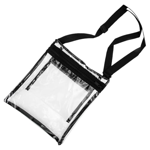 GANAZONO Multi funktionale Transparente Umhängetasche mit Verstellbarem Schultergurt Praktische Stadion Outdoor tasche für Damen Modische Crossbody bag für Alltag Arbeit und Konzerte von GANAZONO