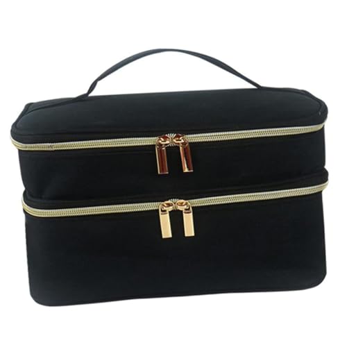 GANAZONO Multifunktionale Kosmetiktasche Große Kapazität Leichte Aufbewahrungsbox für Nagelkunst Reise Make up Organizer Strapazierfähiges Material Tragbar für Damen und Zuhause von GANAZONO