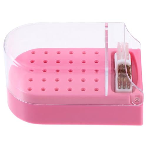 GANAZONO Nagelfräser Bit Aufbewahrungsbox Nagelbohrer Organizer Maniküre Schleifkopf Halter für Nagelstudio Salon DIY Nagelkunst Zubehör von GANAZONO