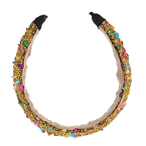 GANAZONO Natürlicher Kristallstein Haarschmuck Mit Strass Verstellbares Haarband Für Braut Hochzeiten Und Besondere Anlässe Elegantes Haaraccessoire Für Jeden Kopf von GANAZONO