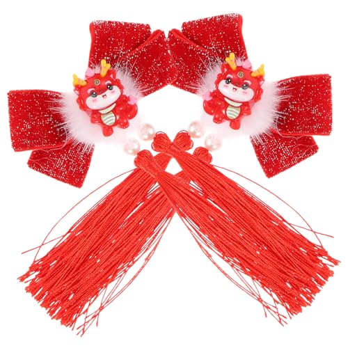 GANAZONO Niedliche Haarnadel Mit Drachen-design Modische Schleifen-quastenklammer Für Damen Für Silvesterhochzeiten Und Das Tägliche Styling von GANAZONO