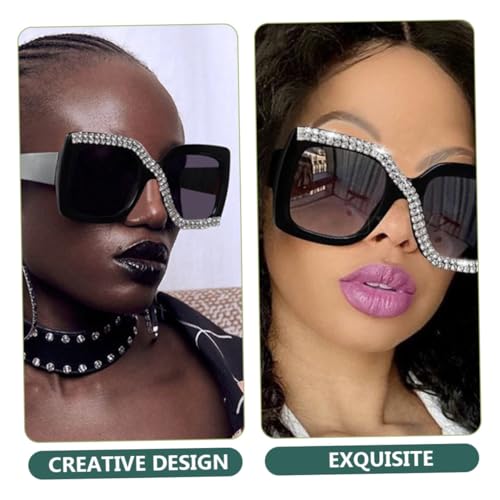 GANAZONO Oversized Eckige Retro Sonnenbrille Damen mit UV Schutz Modische Vintage Sonnenbrillen für Frauen mit Rundem Gesicht Großes Gestell für Outdoor Party Reisen und Strand GANAZONO Oversized Eckige Retro Sonnenbrille Damen mit UV Schutz Modische Vintage Sonnenbrillen für Frauen mit Rundem Gesicht Großes Gestell für Outdoor Party Reisen und Strand von GANAZONO