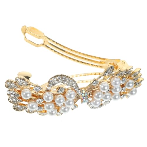 GANAZONO Perlen-haarspange Für Frauen Elegante Große Haarnadel Für Hochzeiten Und Feiern Leicht Und Bequem Perfektes Haar-accessoire Für Einen Stilvollen Look von GANAZONO