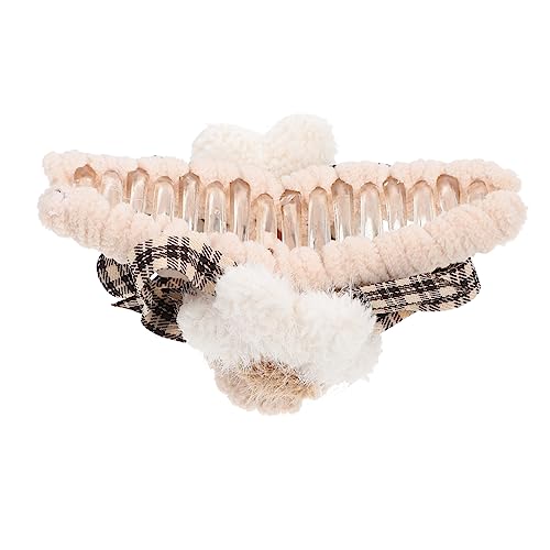 GANAZONO Plüsch Haar Klammer Für Mädchen Haarspange Clip Kopfschmuck Mit Weicher Textur Und Einfacher Handhabung Für Frisuren von GANAZONO