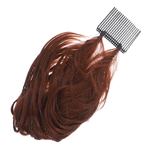 GANAZONO Ponytail Haarteil Rotbraun Messy Bun Dutt Aufsatz Haarklammer für Frauen Volumen und Fülle für Dünnes und Dickes Haar Strapazierfähiges Synthetik Haarteil für Stylische von GANAZONO