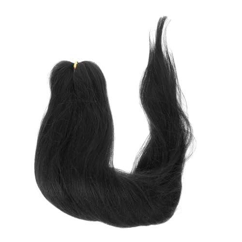 GANAZONO Pre stretched Synthetische Flechthaare für Damen Mädchen Schwarze Crochet Braids Haarverlängerung Pflegeleicht für Karneval Cosplay Partys und Alltag Leicht zu Stylen Langlebig von GANAZONO