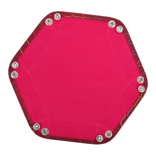 GANAZONO Pu Schreibtischablage Mit Samtfutter Sechseckiger Organizer Für Büro-accessoires Und Schmuck Elegante Aufbewahrungslösung Für Nachttisch Und Schreibtisch von GANAZONO