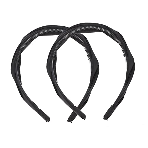 GANAZONO 2stücke Vintage Zwirbelkreuz Haarband Retro Stil Für Frauen Und Mädchen Für Hochzeiten Partys Und Festivals Hält Haare Beim Makeup Und Lesen Aus Dem Gesicht von GANAZONO