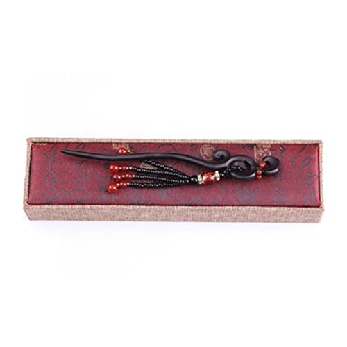 GANAZONO Retro Haarnadel aus Sandelholz mit Fransen Chinesischer Vintage Haarstab für Steckfrisuren Dekorativer Haarschmuck für Frauen und Mädchen Langlebiges Design Geeignet für Alltag von GANAZONO