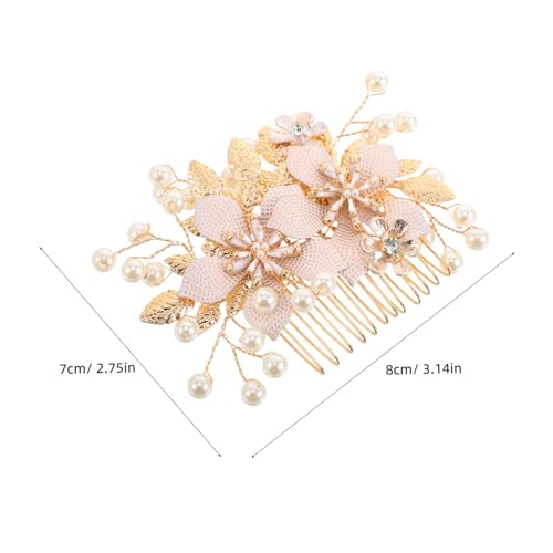 GANAZONO Rhinestone Haarkamm mit Perlenblumen Stilvoller Haarschmuck für Braut Hochzeit Updo Styles Vielseitig Schmuck für Damen und Formelle Anlässe GANAZONO Rhinestone Haarkamm mit Perlenblumen Stilvoller Haarschmuck für Braut Hochzeit Updo Styles Vielseitig Schmuck für Damen und Formelle Anlässe von GANAZONO