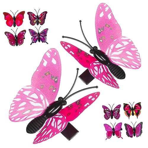 GANAZONO 10stücke Damen Haarclips Realistische Schmetterlingspfeifen Haarschmuck Zubehör Für Party Cosplay von GANAZONO