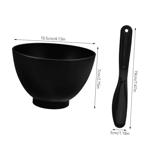 GANAZONO Silikon Gesichtsmasken Mischschüssel mit Stab Hautfreundlich Formstabil Leicht Tragbar für DIY Masken Beauty Salon und Unterwegs Kompakt und Praktisch für Damen Kosmetikset von GANAZONO