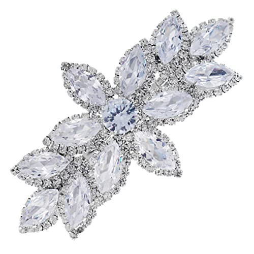 GANAZONO Strass Haarclip Für Frauen Und Mädchen Hochzeit Haarschmuck Glänzendes Design Silberne Farbe Für Besondere Anlässe Hochzeits Haaraccessoire Mit Strasssteinen von GANAZONO
