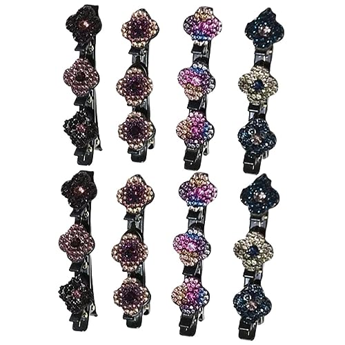 GANAZONO 8stücke Strass-haarspangen Duckbill Clips Für Frauen Bunte Haaraccessoires Für Alltägliche Stylings Zum Fixieren Von Haaren Verleihen Von Glanz von GANAZONO