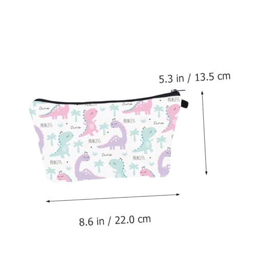 GANAZONO Toiletry Bag Dinosaur Muster Kleine Kosmetiktasche Damen Handtasche Multifunktional Leicht und Robust für Makeup und Reise Zubehör von GANAZONO