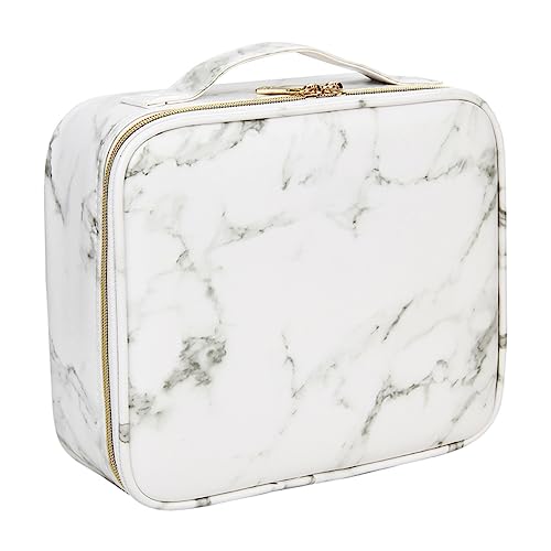 GANAZONO Tragbare Kulturtasche Kosmetiktasche aus PU Leder Make Up Tasche für Damen Reise Kulturbeutel mit Großem Fassungsvermögen Organizer für Toilettenartikel von GANAZONO