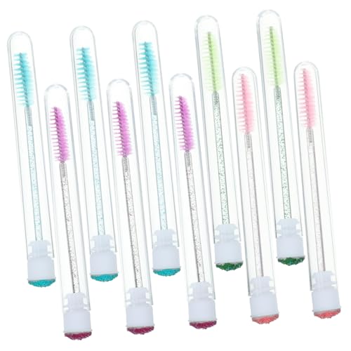 GANAZONO 10stücke Wimpernverlängerung Bürsten Mit Kristallstiel Tragbare Mascara Bürsten Im Dekorativen Für Augenbrauen Und Make-up Anwendung von GANAZONO