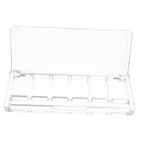GANAZONO Transparente Augenpalette mit Fächern für Makeup Organisation Multifunktionale Kosmetikbox für Reisen für Lidschatten und Concealer Tragbar und Praktisch von GANAZONO