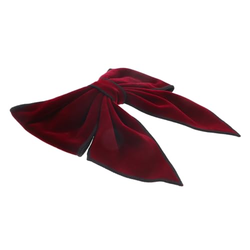 GANAZONO Vintage Haarklammern mit Schleifen aus Samt für Mädchen Perfektes Haaraccessoire für Hochzeiten Partys und Besondere Anlässe Weinrot und Elegant von GANAZONO