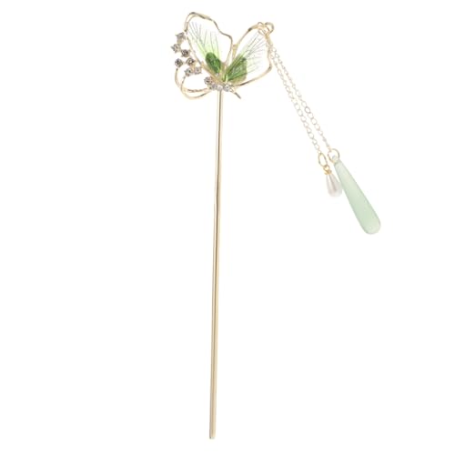 GANAZONO Vintage Haarstäbchen mit Schmetterling Retro Haaraccessoire für Frauen Dekorative Haarnadel für Hochsteckfrisuren für Partys und Besondere Anlässe Hanfu Kopfschmuck von GANAZONO