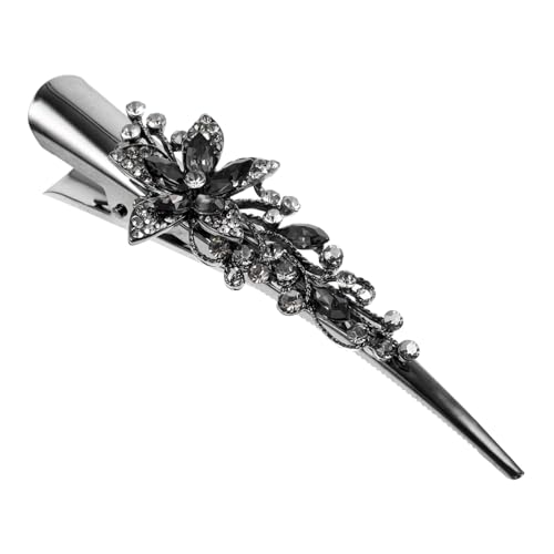 GANAZONO Dekorative Haarspangen Glitzernd Metall Haarspange Strass-haarspangen Für Damen Entenschnabelform Krokodilklemmen Für Dünnes Haar Haarspange Für Partys Verabredungen Alltag von GANAZONO