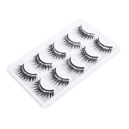GANAZONO Wimpern – 5 Paar Glitzer-falsche Wimpern Dünne Streifenwimpern – Make-up-accessoire Für Damen Gelockt Und Dicht von GANAZONO