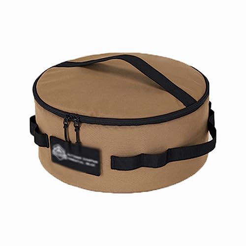 GANDUNQI Outdoor Camping Picknick Kochgeschirr Aufbewahrungstasche multifunktionale Aufbewahrungstasche Portable Camping Besteck Aufbewahrungstasche wasserdicht und Anti-Tropfen-Khaki von GANDUNQI