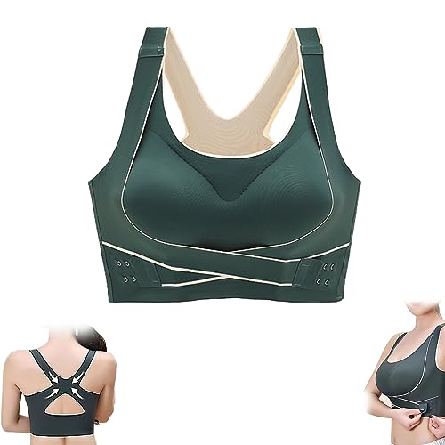 Shaping-BH mit seitlicher Schnalle an der Vorderseite, rückenstützender Haltungs-BH für Damen, Sport-Korrektur-Push-Up-BH (L,A) von GANDUS