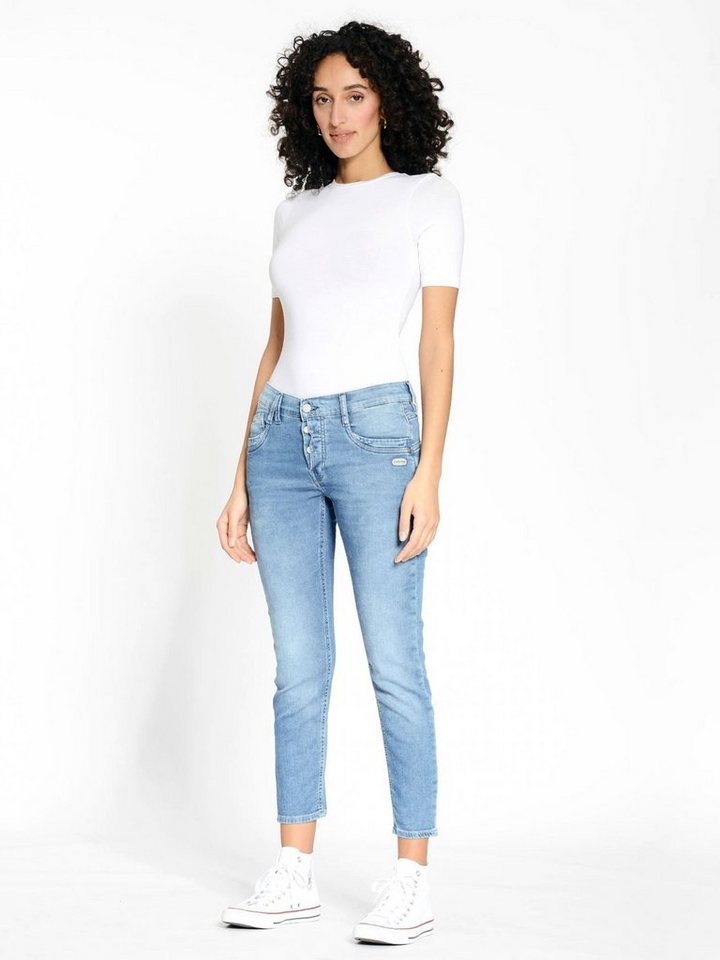 GANG 5-Pocket-Jeans Jeans Gerda Cropped Midblue von GANG