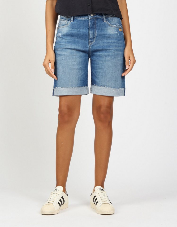 GANG Shorts – Bermuda Shorts im Wide Fit mit Mid Waist aufgeschlagener Saum von GANG