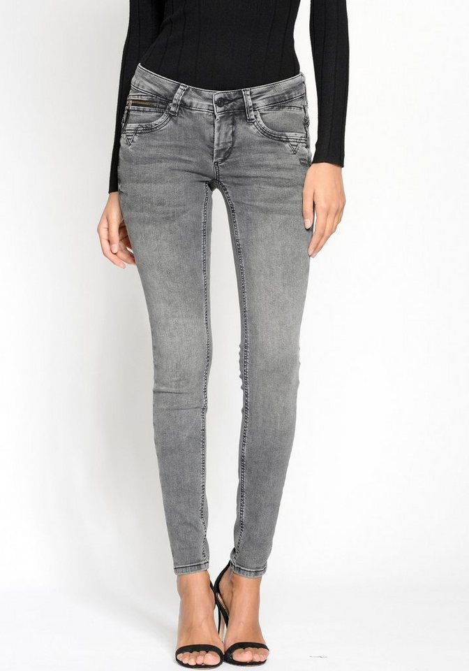 GANG Skinny-fit-Jeans 94Nikita mit Zipper-Detail an der Coinpocket von GANG