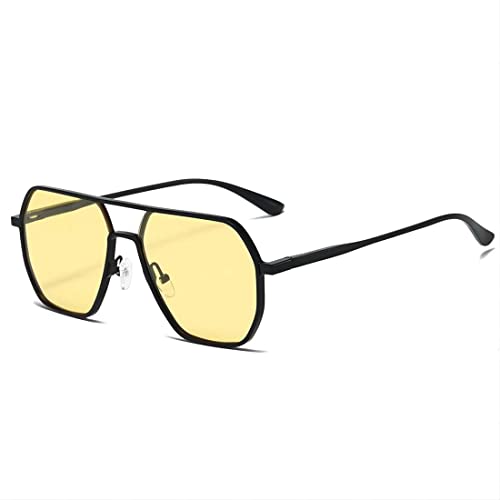GANMFOYC Sonnenbrille Herren Damen polarisierte Sonnenbrille - Polarisierte Sonnenbrille Aluminium Magnesium Tages- und Nachtfarbwechselbrille, Inklusive Brillenetui aus Spiegeltuch von GANMFOYC