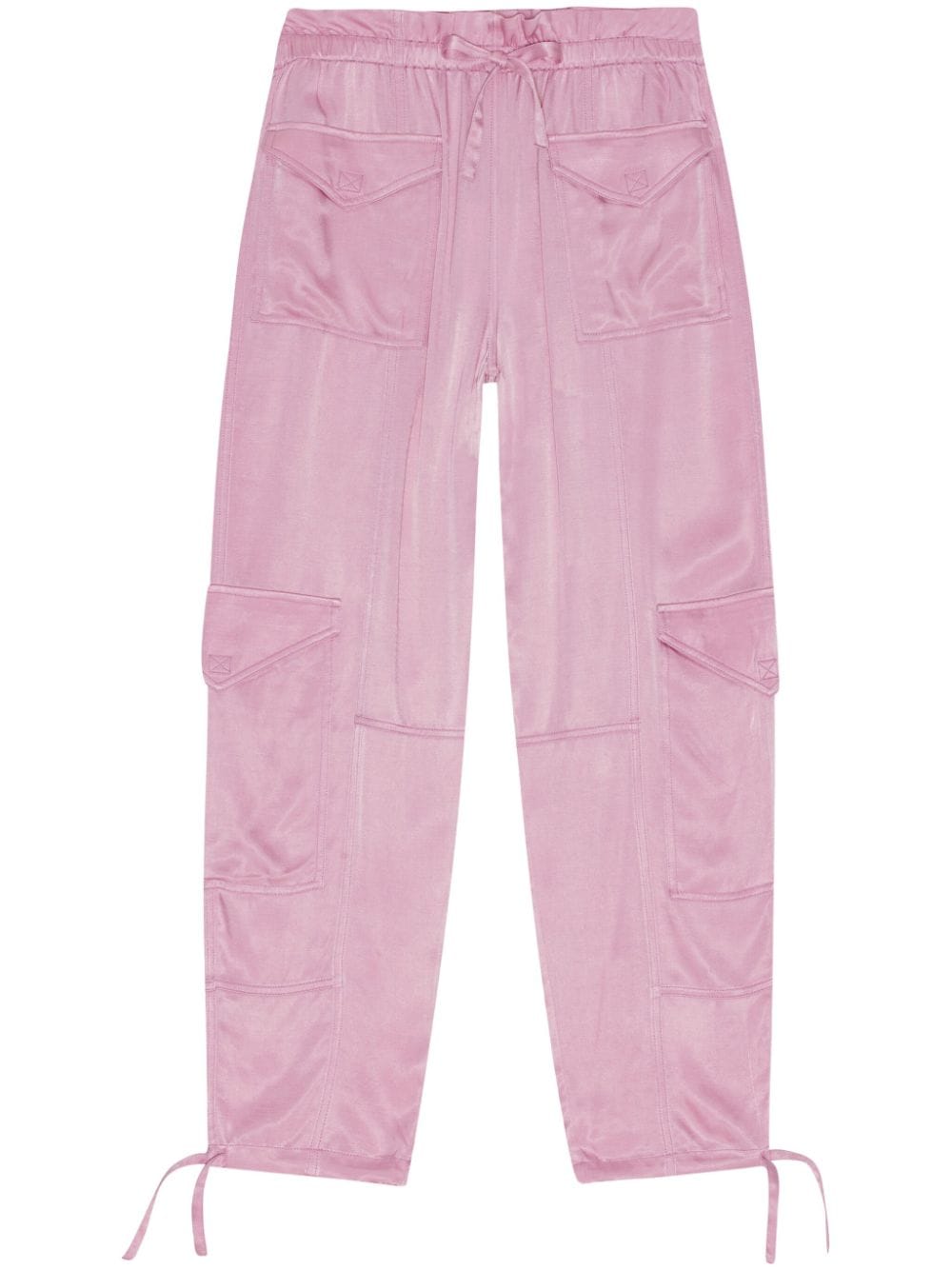 GANNI Cargohose mit Kordelzug - Rosa von GANNI