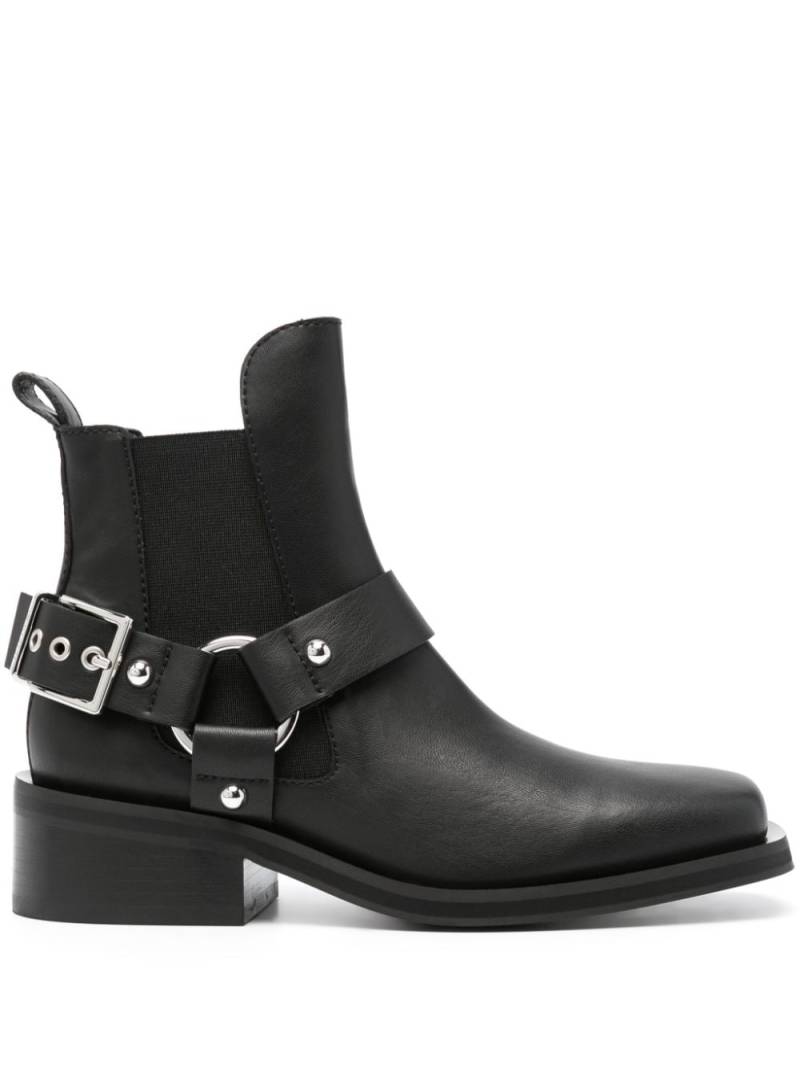 GANNI Chelsea-Boots im Biker-Look - Schwarz von GANNI